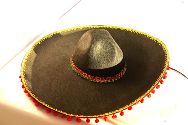 MAXICAN HATS WITH COLORFUL TAPE