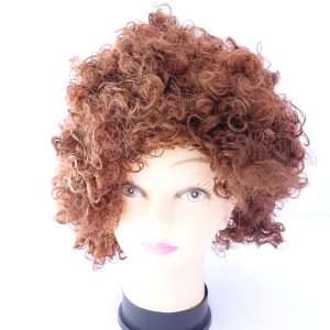brown clown wig