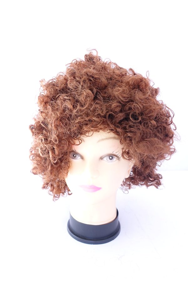 brown clown wig