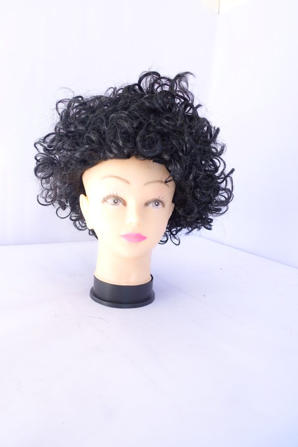 black clown wig