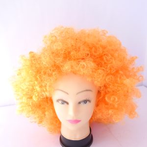 orange clown wig