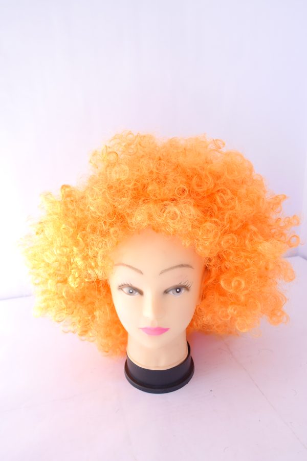 orange clown wig
