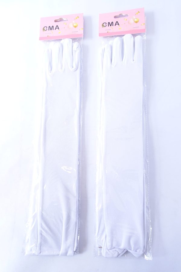 Long Gloves Balck and White - Image 2