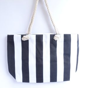 Strip black and white bag