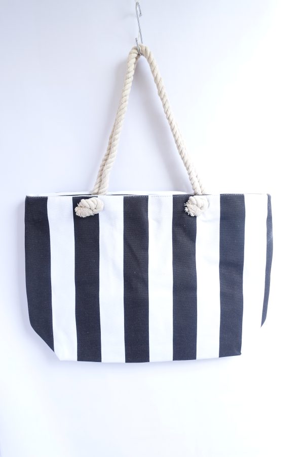 Strip black and white bag