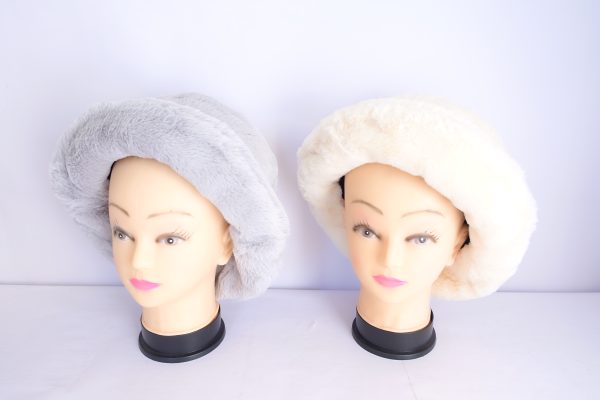 Fur Rolled Brim Bucket Hats - Image 4