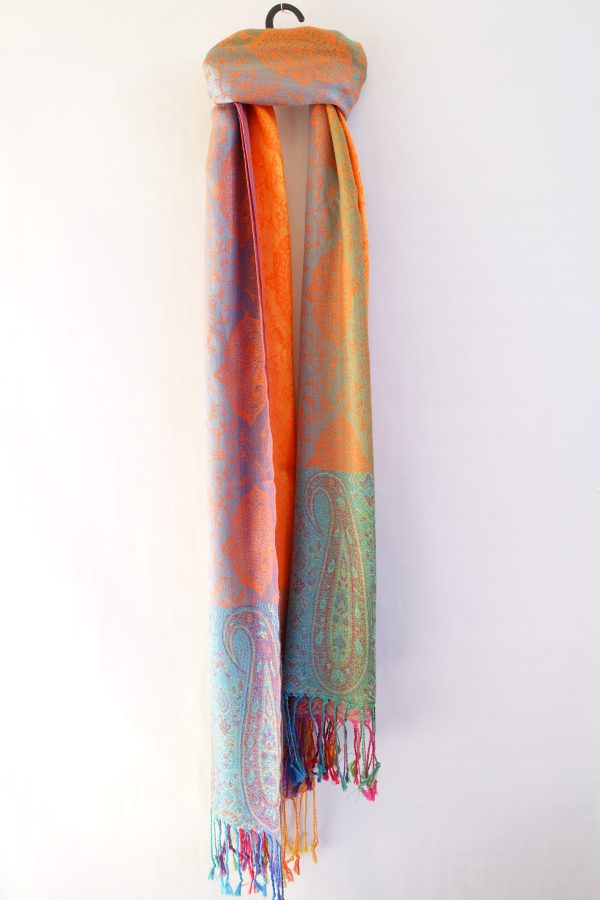 colorful silk scarf