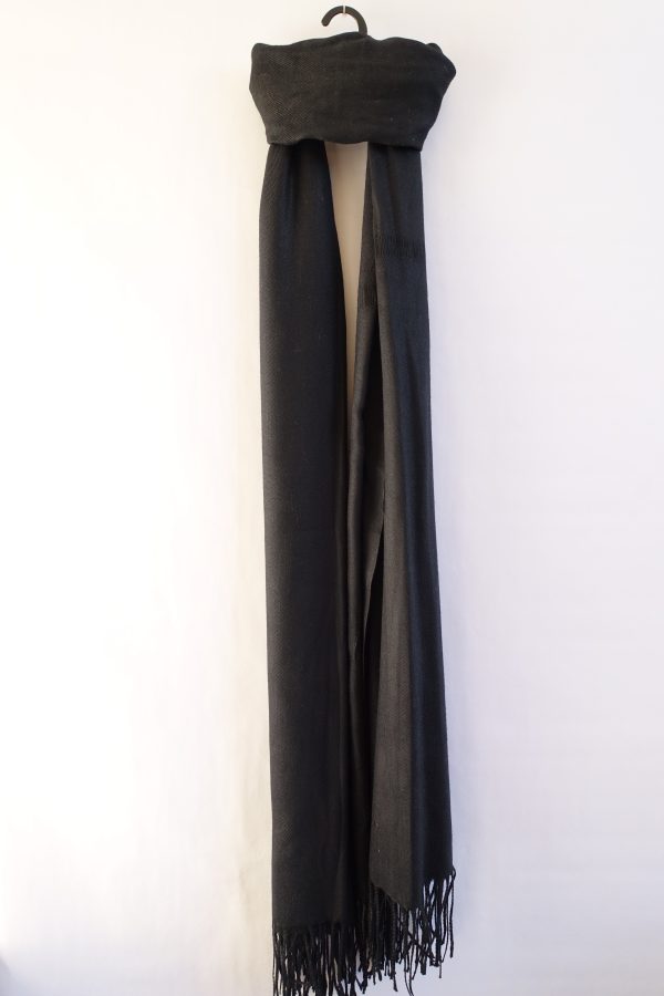 Black Cotton Scarf