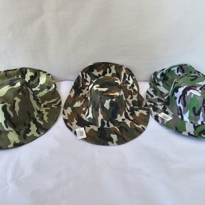 Camouflage Wide-Brim Hat w/ Neck Flap
